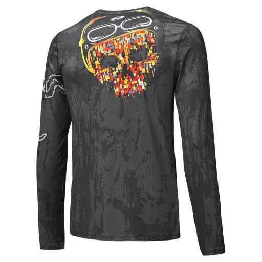 HELD motoros aláöltözet, Style Skin Top, fekete-szürke-piros, Méret: XXL
