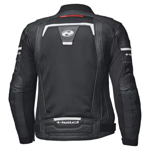 HELD motoros bőr ruházat, Torver Top Air, fekete-fehér, Méret: 56
