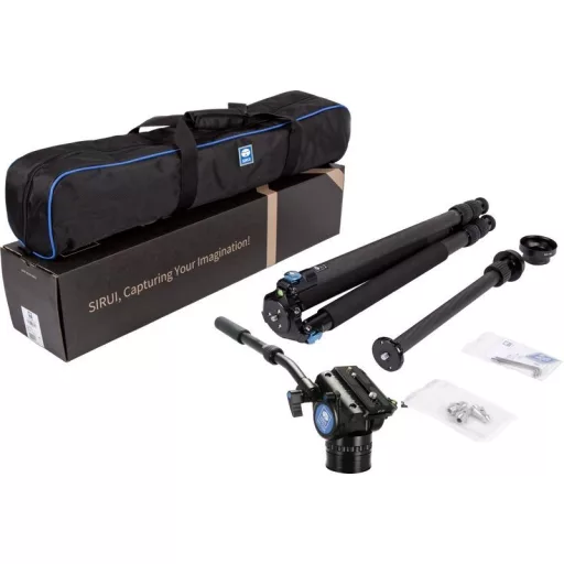 SIRUI R-3213X 10x carbon tripod VH-10X videófejjel