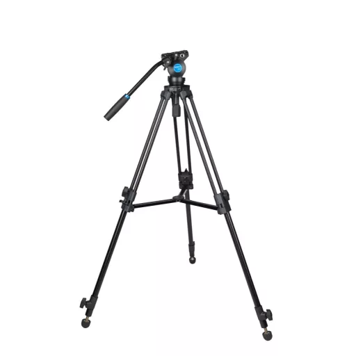 SIRUI SH-05 alumínium broadcast tripod fluid videófejjeljel