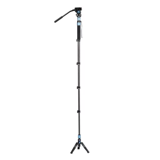 SIRUI P-325FS carbon monopod 3 lábú állványtalppal és VA-5 fluid videófejjeljel