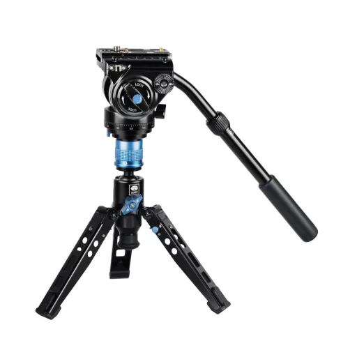 SIRUI P-325FS carbon monopod 3 lábú állványtalppal és VH-10 fluid videófejjel