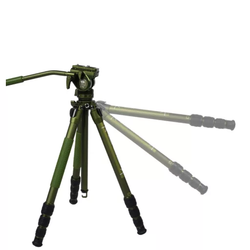 SIRUI Pilot CT04 alumínium tripod CT5 videófejjel