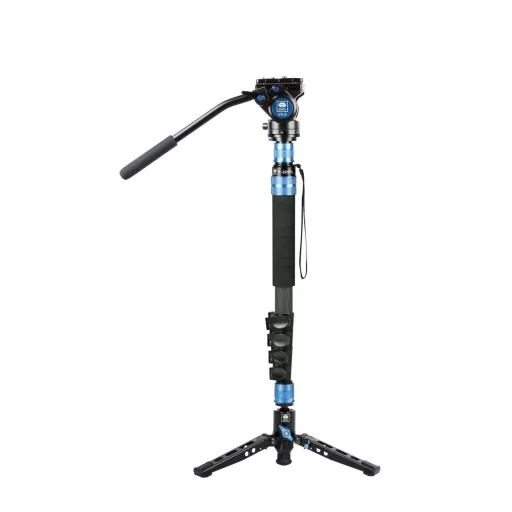 SIRUI P-325FS carbon monopod 3 lábú állványtalppal és VA-5 fluid videófejjeljel