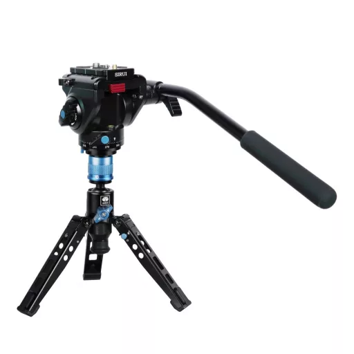 SIRUI P-325FS carbon monopod 3 lábú állványtalppal és VA-5 fluid videófejjeljel