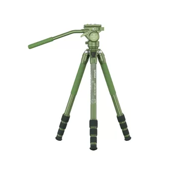 SIRUI SP004+G5X Alumínium Tripod Videófejjel, Matt Zöld