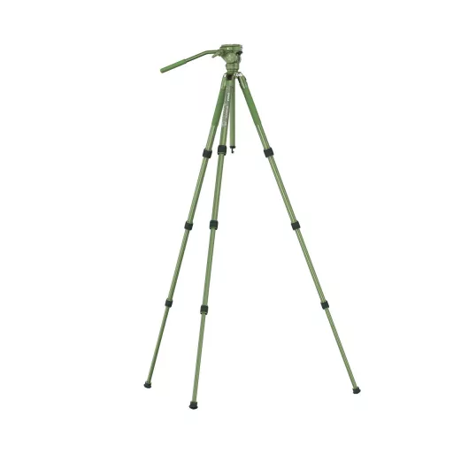 SIRUI SP004+G5X Alumínium Tripod Videófejjel, Matt Zöld