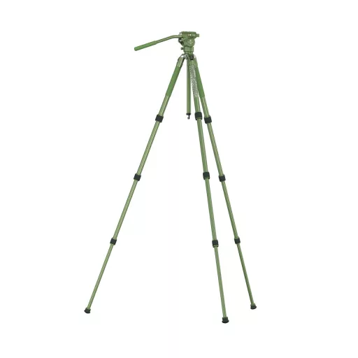 SIRUI SP004+G5X Alumínium Tripod Videófejjel, Matt Zöld