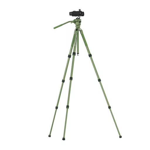SIRUI SP004+G5X Alumínium Tripod Videófejjel, Matt Zöld