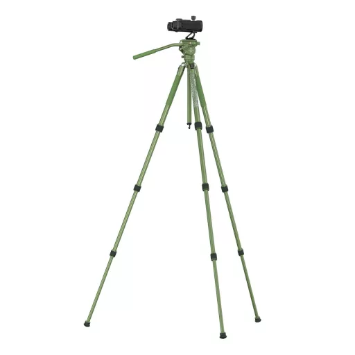 SIRUI SP004+G5X Alumínium Tripod Videófejjel, Matt Zöld