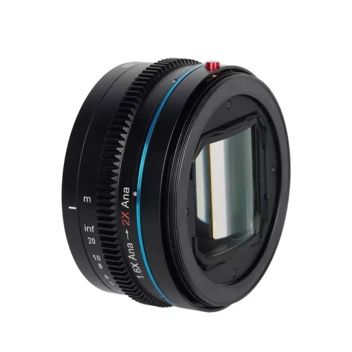 SIRUI Venus 35mm T2.9 1.6x full frame anamorf objektív Sony E bajonettel és SIRUI ADP125X 1.25x anamorf adapterrel