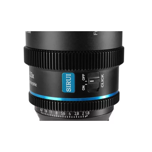 SIRUI 40mm T1.8 1.33X S35 AF Anamorf objektív (Sony E, kék becsillanás)