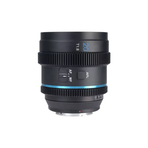 Sirui 20mm T1.8 1.33x S35 AF Autofókuszos Anamorf objektív Sony E bajonettel (kék becsillanás)
