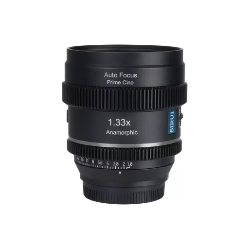 Sirui 20mm T1.8 1.33x S35 AF Autofókuszos Anamorf objektív Sony E bajonettel (kék becsillanás)