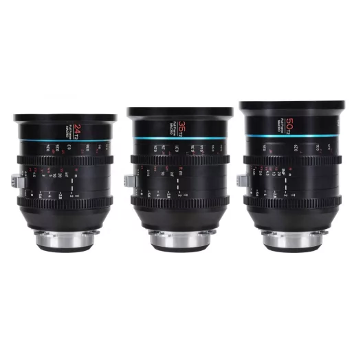SIRUI Jupiter Full Frame makró cine objektív készlet Arri PL bajonettel (24mm, 35mm, 50mm)
