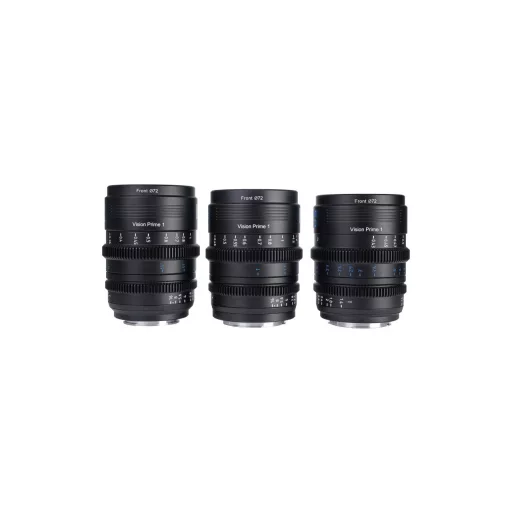 SIRUI VISION PRIME T1.4 Cine Trió – 24mm / 35mm / 50mm (Full Frame, Fekete)