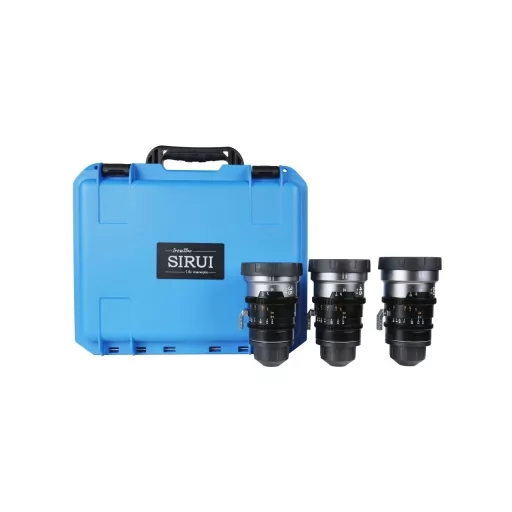 SIRUI IronStar T1.9 1.5X Anamorf Full Frame Cine Objektív szett 35mm & 45mm & 60mm (Kék becsillanás)