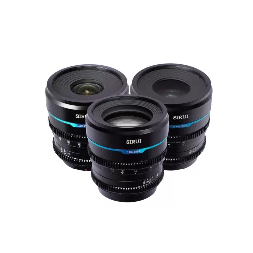 Sirui Night Walker 24mm + 35mm + 55mm T1.2 S35 Cine objektív (MFT, fekete)
