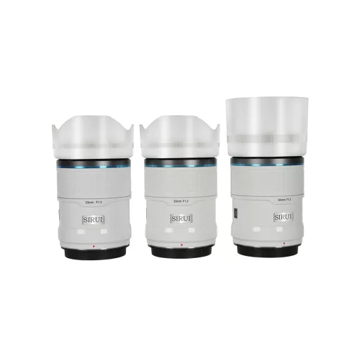 SIRUI Sniper F1.2 APS-C AF Trio objektív készlet Sony E bajonettel (fehér)