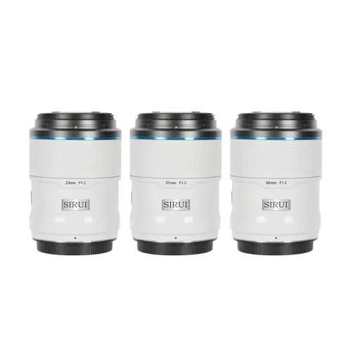 SIRUI Sniper F1.2 APS-C AF Trio objektív készlet Nikon Z bajonettel (fehér)