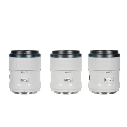 SIRUI Sniper F1.2 APS-C AF Trio objektív készlet Nikon Z bajonettel (fehér)