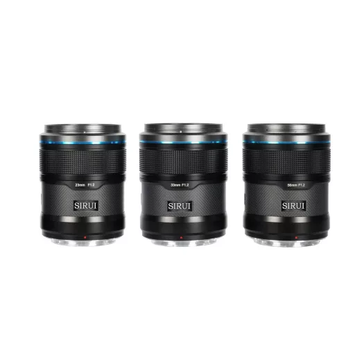 SIRUI Sniper F1.2 APS-C AF Trio objektív készlet Fuji X bajonettel (fekete)