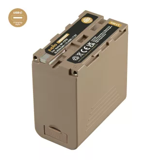   (Jupio) NP-F970 *ULTRA C* (USB-C 20W PD bemenet/kimenet) 10050mAh Ean Kód: 8719743934085